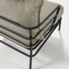 Fauteuil Mareluz en acier noir