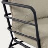 Fauteuil Mareluz en acier noir