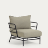 Fauteuil Mareluz en acier noir