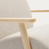 Fauteuil Meghan en tissu chenille perle
