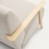 Fauteuil Meghan en tissu chenille perle