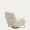 Fauteuil Meghan en tissu chenille perle