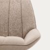 Fauteuil à bascule Marlina en tissu chenille
