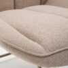 Fauteuil à bascule Marlina en tissu chenille