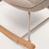 Fauteuil à bascule Marlina en tissu chenille