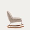 Fauteuil à bascule Marlina en tissu chenille