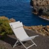 Fauteuil pliant Canutells en aluminium gris clair