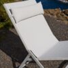Fauteuil pliant Canutells en aluminium gris clair