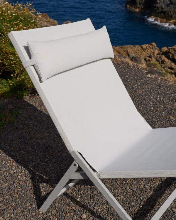 Fauteuil pliant Canutells en aluminium gris clair