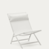 Fauteuil pliant Canutells en aluminium gris clair