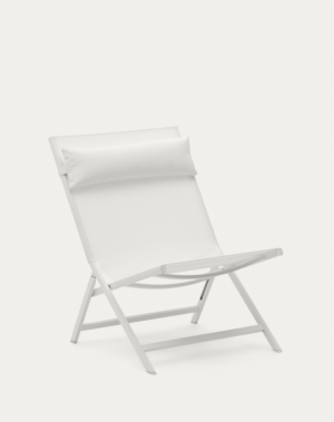 Fauteuil pliant Canutells en aluminium gris clair