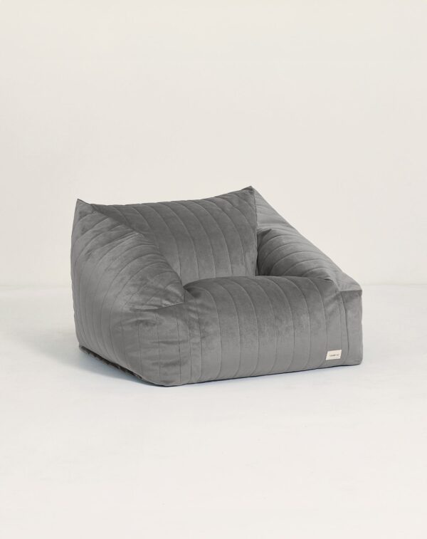Fauteuil-pouf Chelsea Gris ardoise (2) Fauteuil-pouf Chelsea