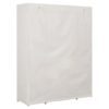 Garde-robe Blanc 135 X 40 X 170 Cm Tissu