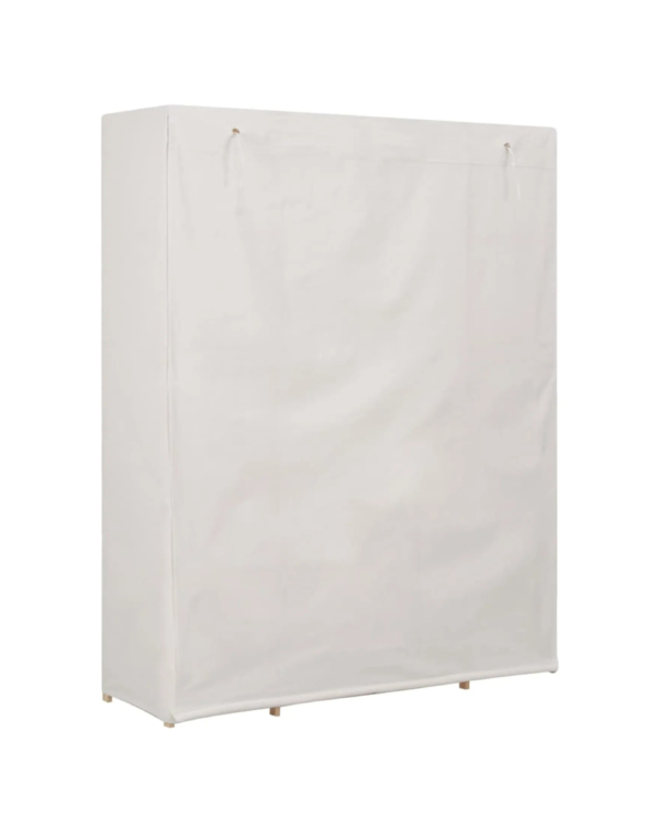 Garde-robe Blanc 135 X 40 X 170 Cm Tissu (2) Garde-robe Blanc 135 X 40 X 170 Cm Tissu