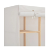 Garde-robe Blanc 135 X 40 X 170 Cm Tissu