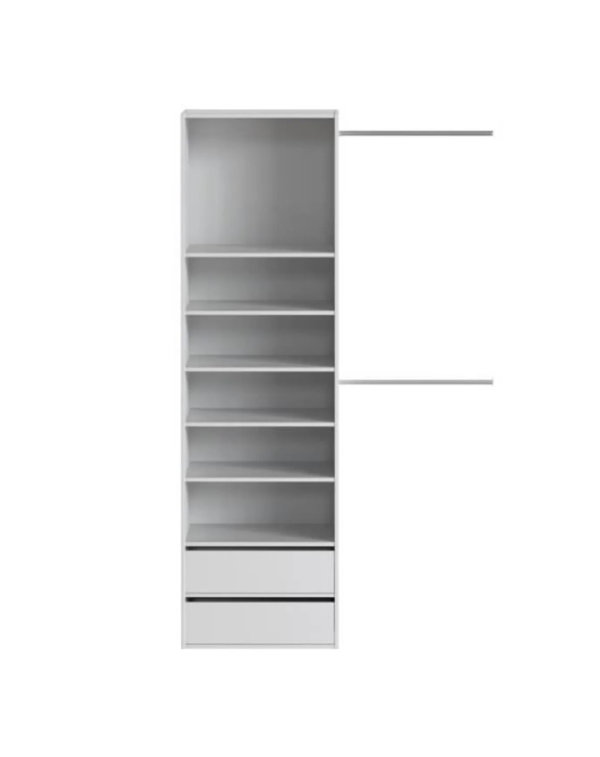 Kit Dressing 1 Colonne 2 Penderies Et 2 Tiroirs (4) Kit Dressing 1 Colonne 2 Penderies Et 2 Tiroirs