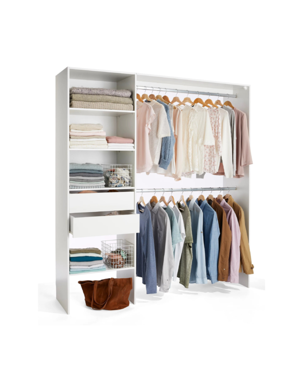 Kit dressing 1 colonne réversible Zodiak coloris blanc (4) Kit dressing 1 colonne réversible Zodiak coloris blanc