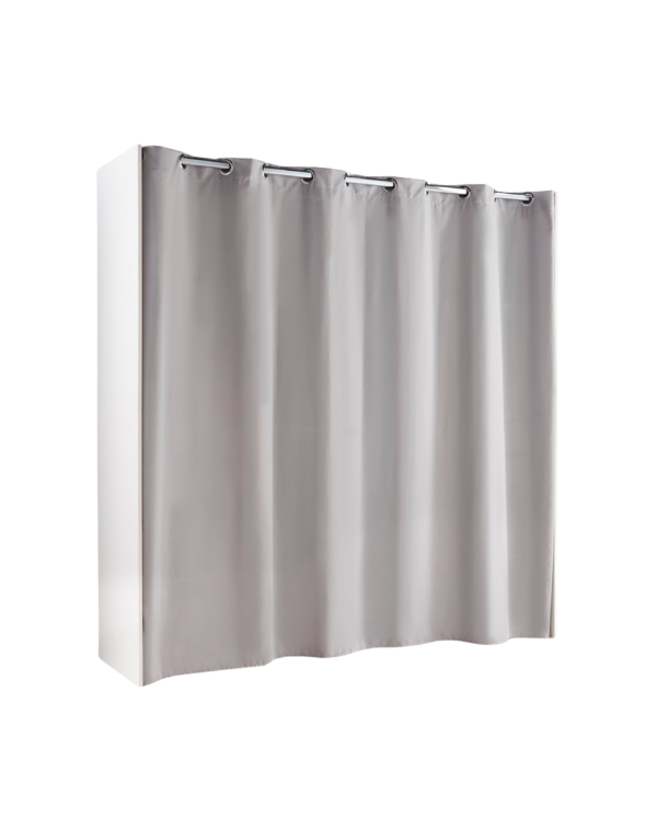 Kit dressing décor blanc avec rideau (2) Kit dressing décor blanc avec rideau