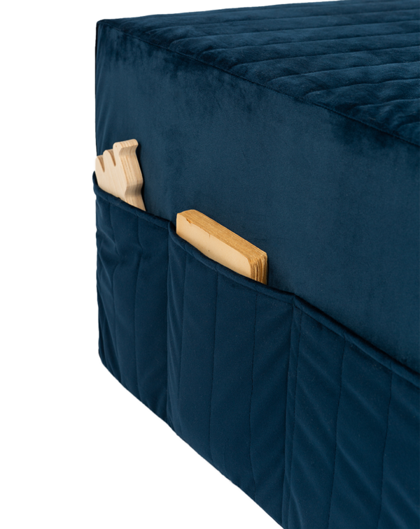 Lit d'appoint Sleepover pliable Bleu nuit (2) Lit d'appoint Sleepover pliable