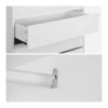 Module Dressing Avec 4 Tiroirs Et 1 Penderie Blanc