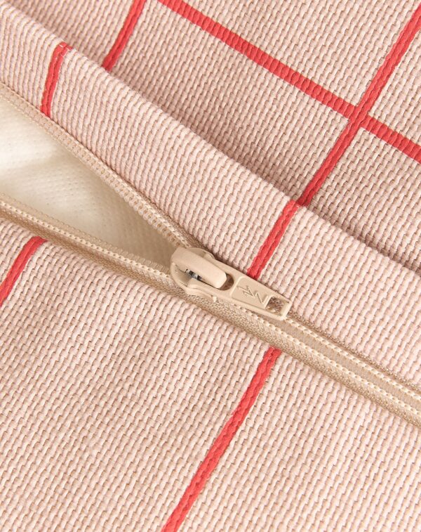 Pouf fauteuil Vibe - Rose rouge gris (3) Pouf fauteuil Vibes