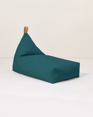 Pouf matelassé L1N0 en coton bio lavé