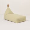 Pouf matelassé L1N0 en coton bio lavé