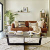 Table basse Plam en verre noir