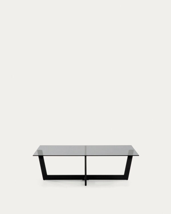 Table basse Plam en verre noir (6) Table basse Plam en verre noir