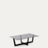 Table basse Plam en verre noir
