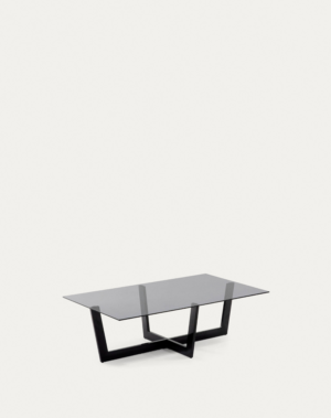Table basse Plam en verre noir