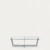 Table basse Plam en verre transparent