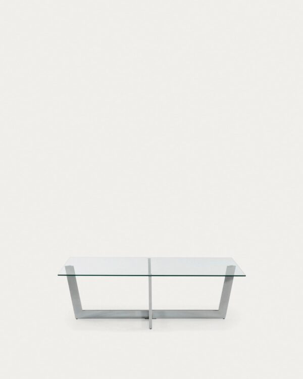Table basse Plam en verre transparent (3) Table basse Plam en verre transparent