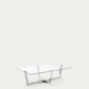 Table basse Plam en verre transparent