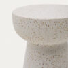 Table d'appoint Pada en terrazzo blanc