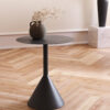 Table d’appoint Yinan Ø 48 cm noir