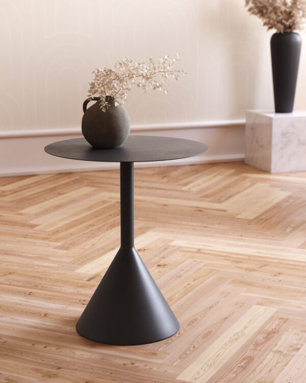 Table d’appoint Yinan Ø 48 cm noir (1) Table d’appoint Yinan Ø 48 cm noir
