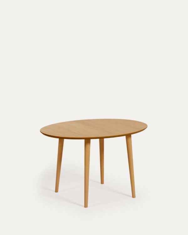 Table extensible Oqui ovale placage de chêne