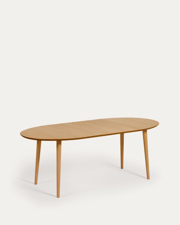 Table extensible Oqui ovale placage de chêne