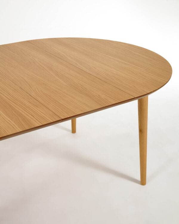 Table extensible Oqui ovale placage de chêne