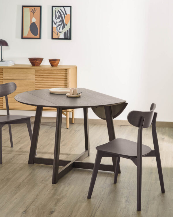 Table extensible ronde Maryse (4) Table extensible ronde Maryse