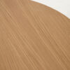 Table extensible ronde Oqui MDF en placage