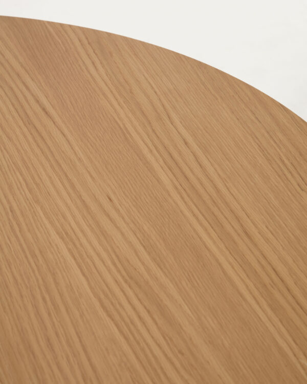 Table extensible ronde Oqui MDF en placage