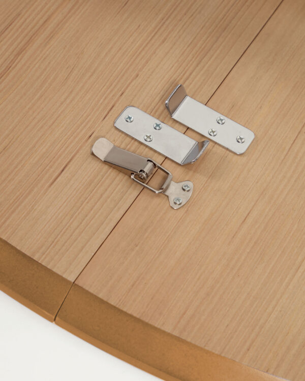 Table extensible ronde Oqui MDF en placage