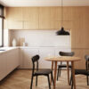 Table extensible ronde Oqui MDF en placage