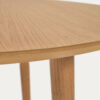 Table extensible ronde Oqui MDF en placage