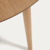 Table extensible ronde Oqui MDF en placage