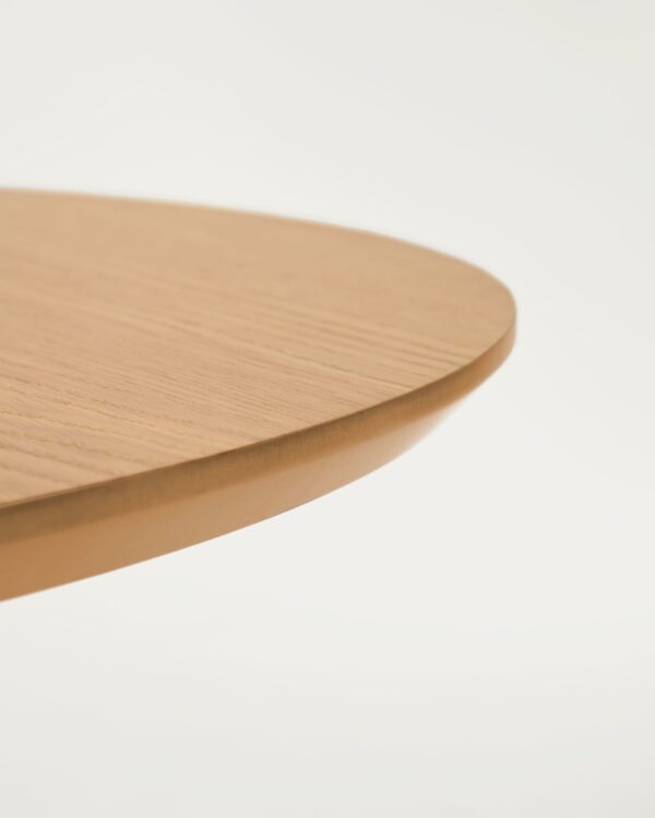Table extensible ronde Oqui MDF en placage