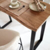 Table haute Alaia en bois d'acacia