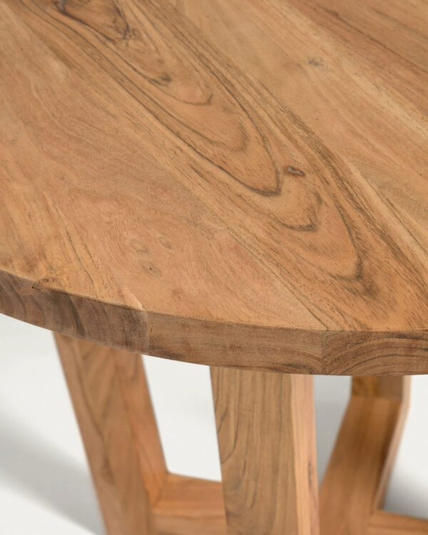 Table ronde Nahla en bois d'acacia